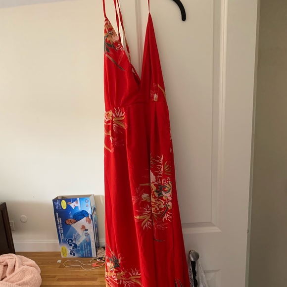 Red Maxi Dress - Picture 2 of 7